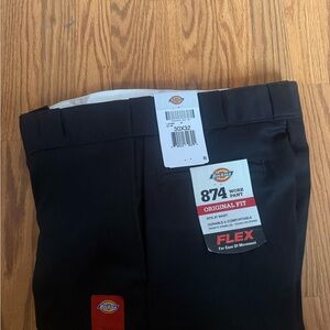 Dickies Flex Black Men's Flat Front Shorts